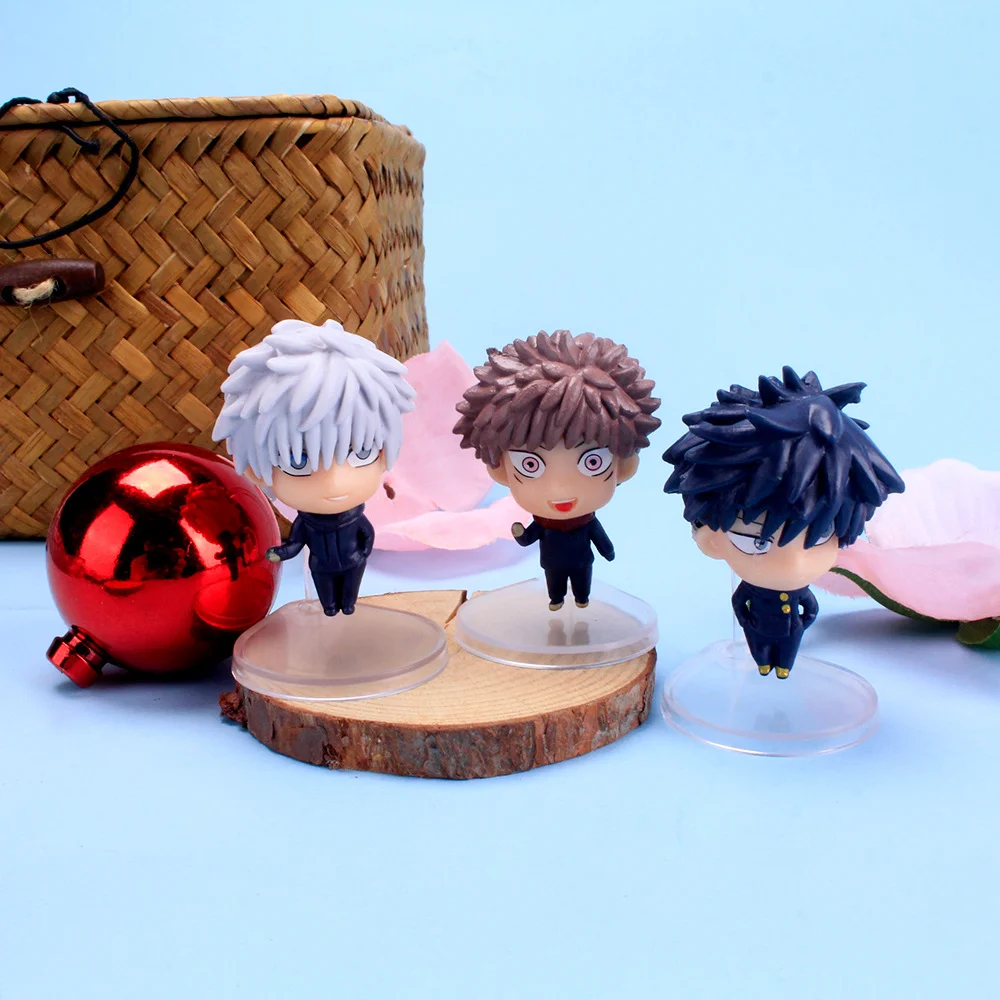 Jujutsu Battle Anime Mini Palmare Tiger Staff Yuren Gojo Gojo Q Edition Palmare Modello in PVC Ornamento Anime Periferico Regalo