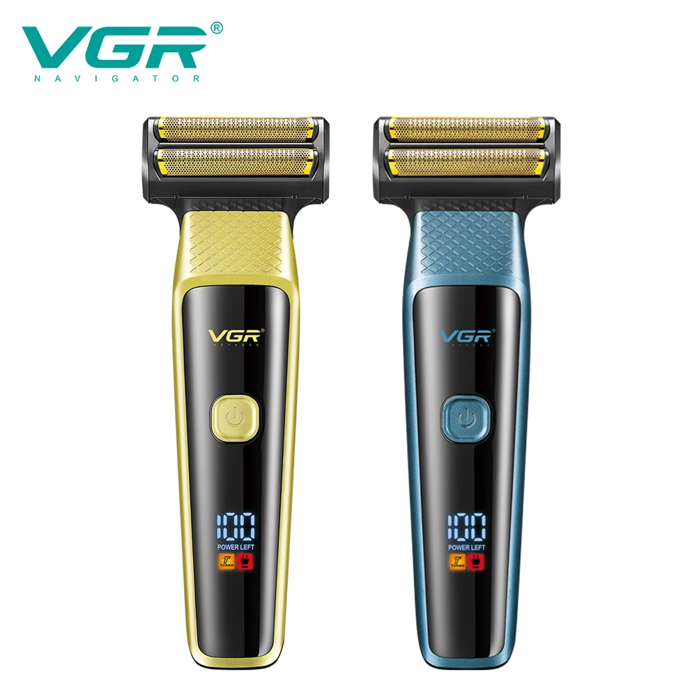 VGR  Electric 3 in 1 Hair Clipper Barber Shaver Men Rechargeable Dual Knife Net Two Speed multifunction LED Display VGR V-366