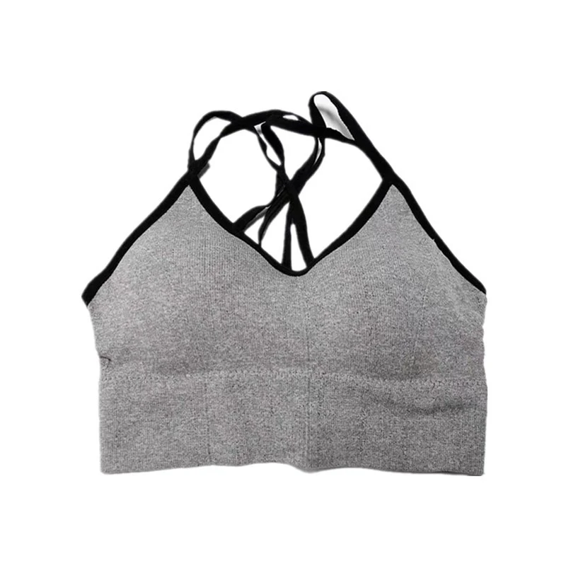 

Sexy Back Sports Bra Women Yoga Sport Top Women Shockproof Breathable Athletic Backless Bra Fitness Running Gym Vest Crop Top