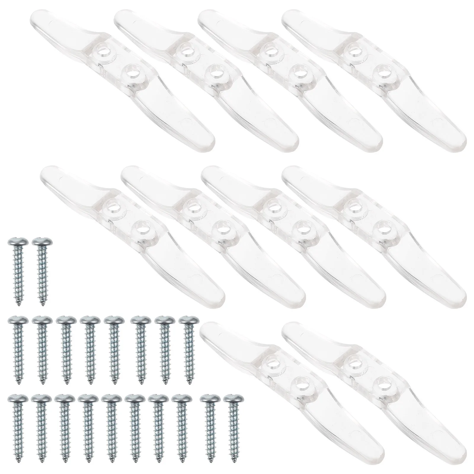 10 pçs cabo cego acessórios de fixação de cabo de plástico transparente para persianas de janela cortinas corda enrolador à prova de crianças