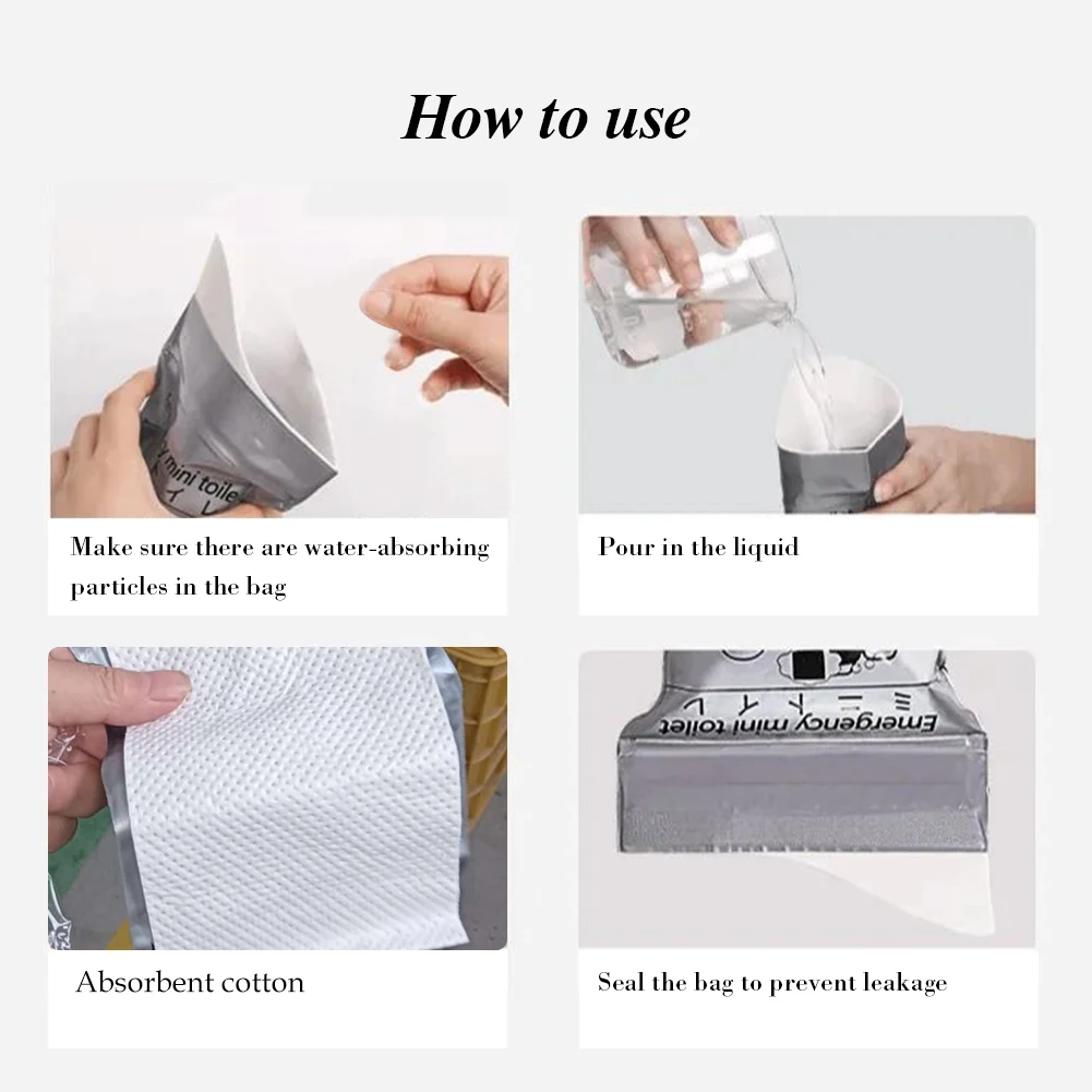 Outdoor Emergency Urinate Bags 700ml Disposable Travel Mini Mobile Toilet Vomit Bag Portable Urinal Bag for Baby Women Men