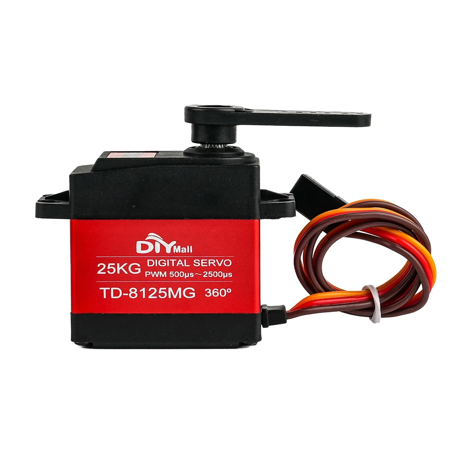 Сервопривод 25 кг, большой крутящий момент, цифровой сервопривод RC, цифровой сервопривод для радиоуправляемого робота-автомобиля (180/270/360 градусов)