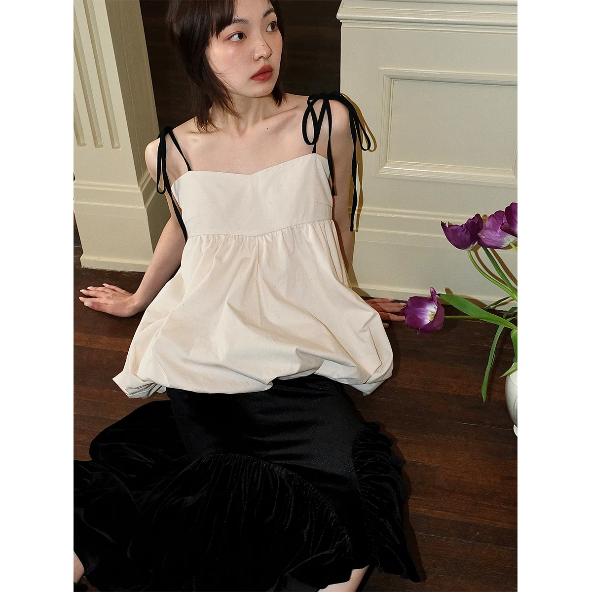 

Новая женская хлопковая майка Dorydory Spring с цветочным принтом Cloud Bud, уникальный китайский стиль, легкая верхняя одежда