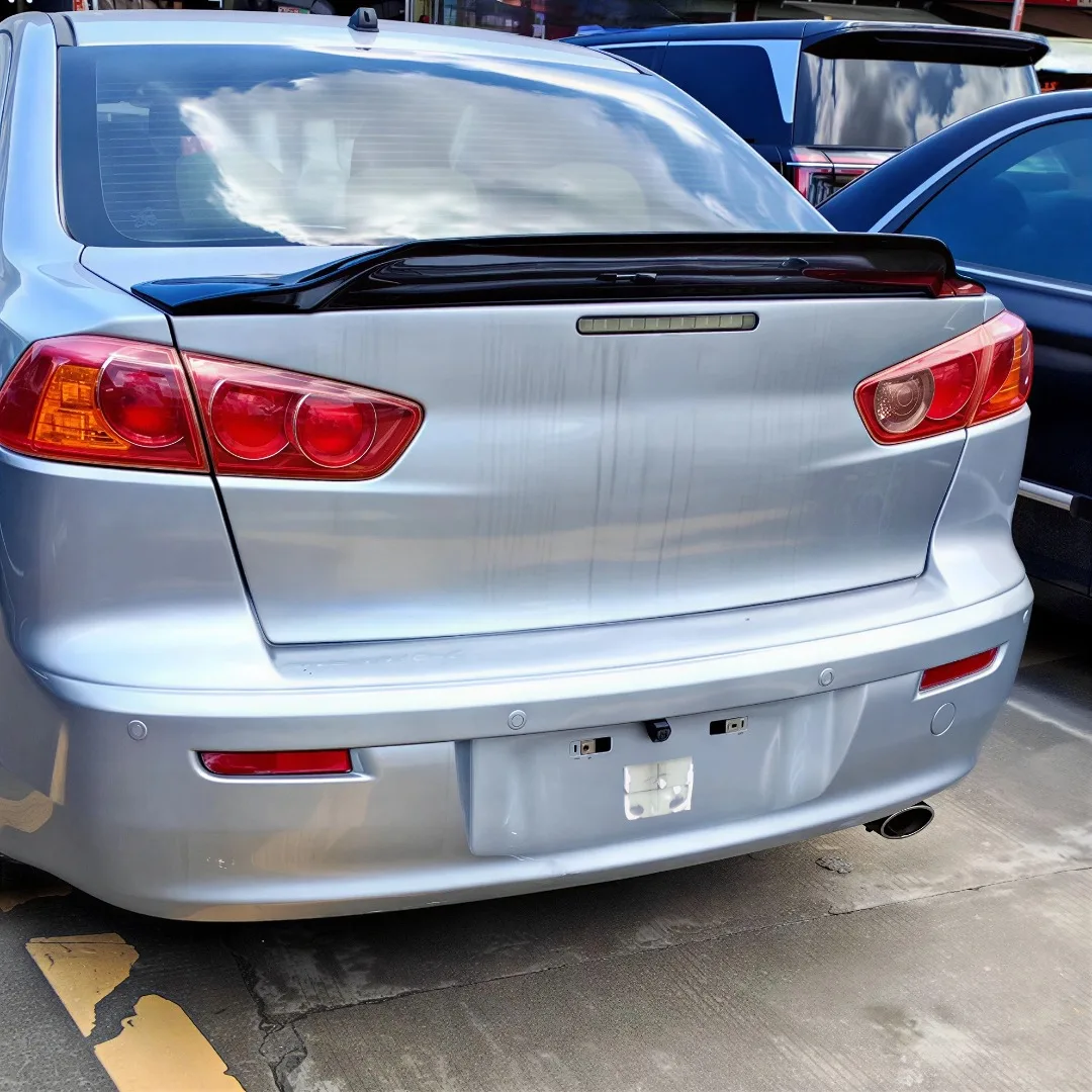 Rear Trunk Spoiler Wing Lip Glossy Black Body Kit Air Deflector Tuning Upgrade Accessories For Mitsubishi Lancer EX 2009-2016 view 4