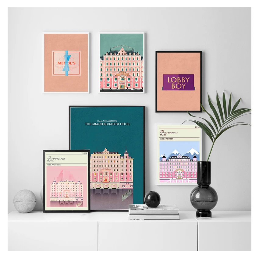 Grand Budapest Hotel Vintage Classic Movie HD Print Posters Modular Picture Canvas Bedroom Home Decor Nordic Wall Art Painting