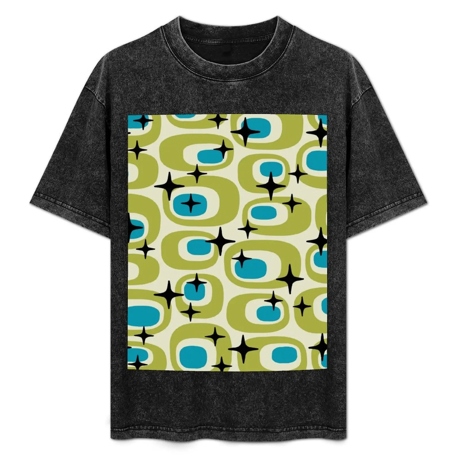 Mid Century Modern Atomic Sparkles 722 T-Shirt summer shirt Louboutins animal prinfor boys men t shirts high quality