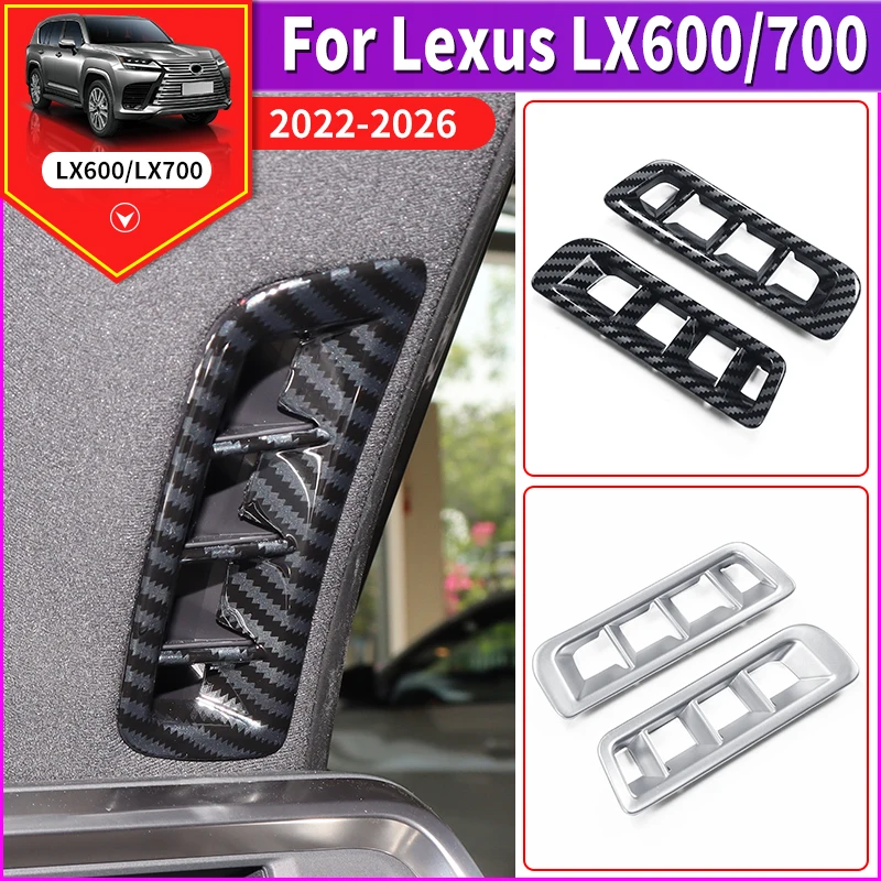 

For Toyota 2022-2026 Lexus LX700 700 LX600 600 Car A Pillar Vent Decoration Cover Easy Install Interior Protection Accessories