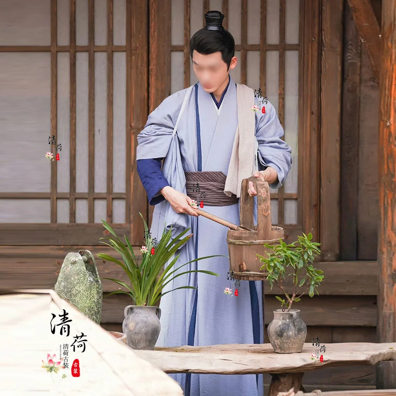 Hot TV Tu Shan Jing Ancient Costume Looks Like Silk Tu Shan Jing Xiang Liu Hanfu Dress Martial Arts Swordsman Han Dress