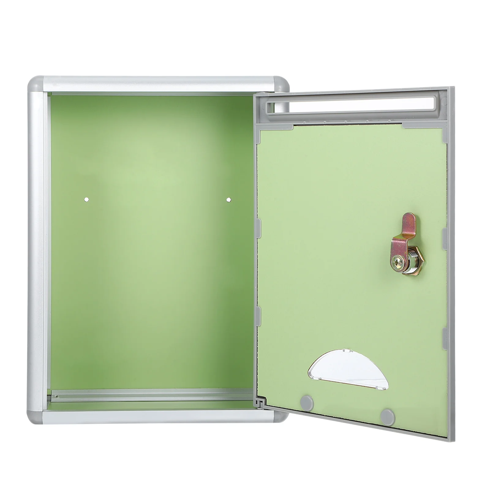 Aluminium Alloy Mailbox Wall Mounted Lockable Suggestion Box for Office Hotel Complaint Drop Box Lightweight Rustproof Design