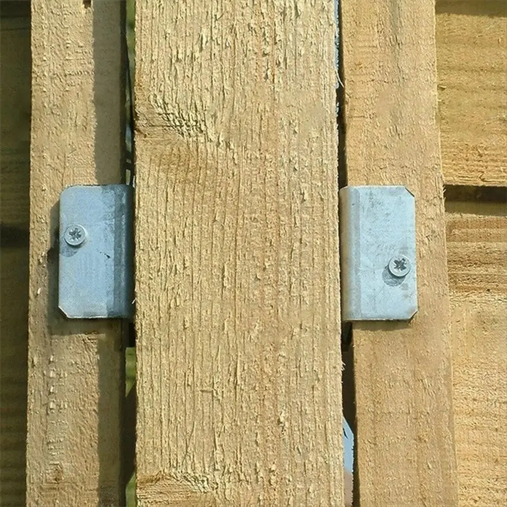 

Sturdy Fence Panel Clips Anti Rattling Weather Resistant Vertical Mounting Bracket Convenient Iron U-shaped Clips