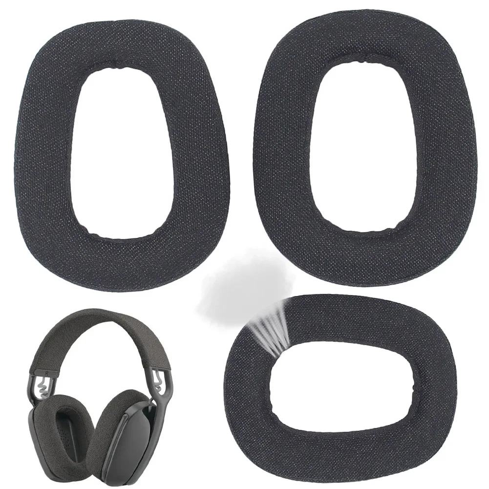 Headphone Cover Noise Isolation Replacement Headphone Pads Breathable Soft Earpads for Logitech Zone Vibe 100 Over-Ear Headphone