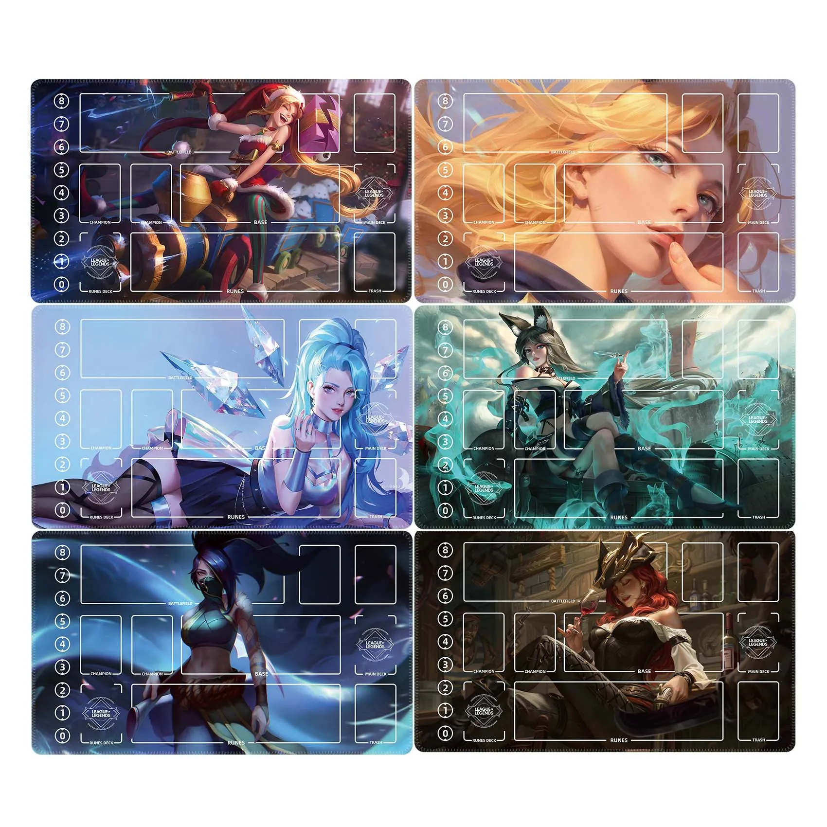 

600X350X2Mm Diy League of Legends Lillia Card Battle Mat Single Player Board Game Card Battle Card Anime Card Gift Toys