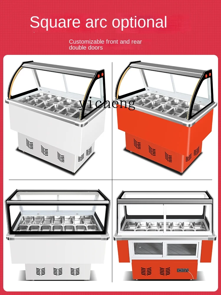 Tqh Fruit Fishing Display Cabinet Freezer Ching Bo Leung Fresh Cabinet Commercial Stall Car