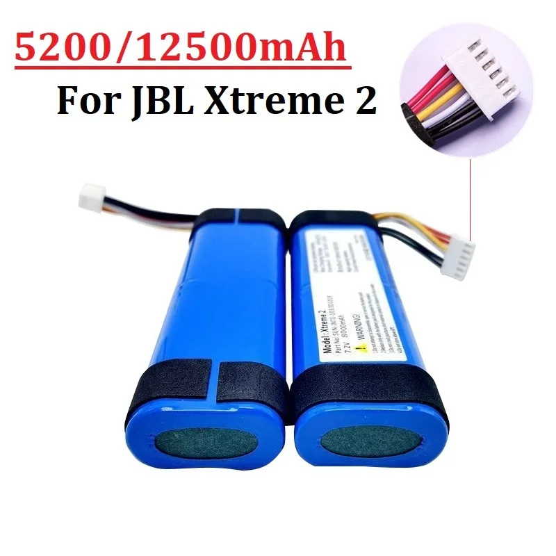 7.2V 5200/12500mAh Original Battery For JBL Xtreme 2 SUN-INTE-103 2INR19/66-2 ID1019 For JBL Xtreme2 Bluetooth Speaker Battery