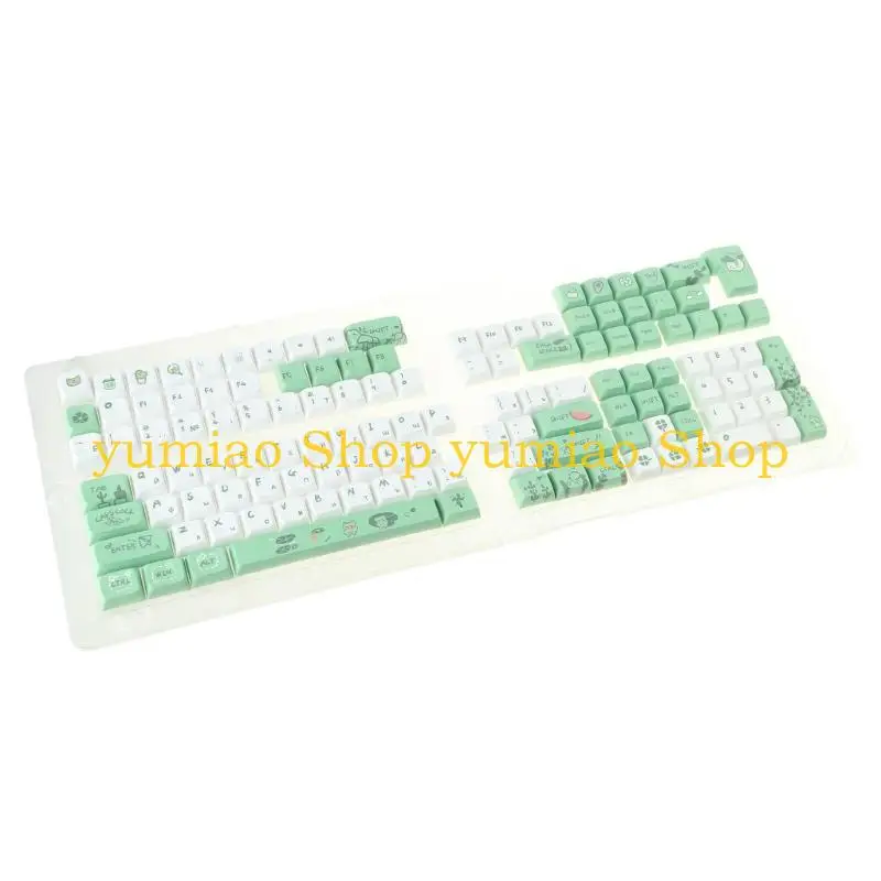 587B Upgrades Russian Keycaps XDA Profile Keycap for 75 98 104 Mechanical Keyboard