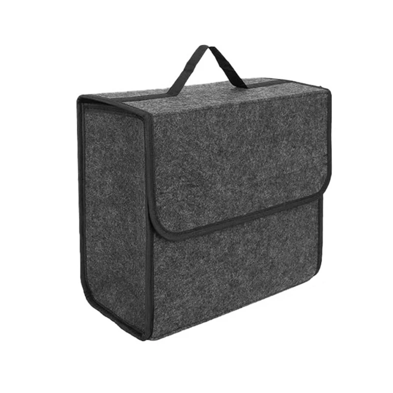 Portable Car Boot Bag Spacious Car Trunk Organizers Trunk Storage Box Felt Conveniently Carry Your Belongings