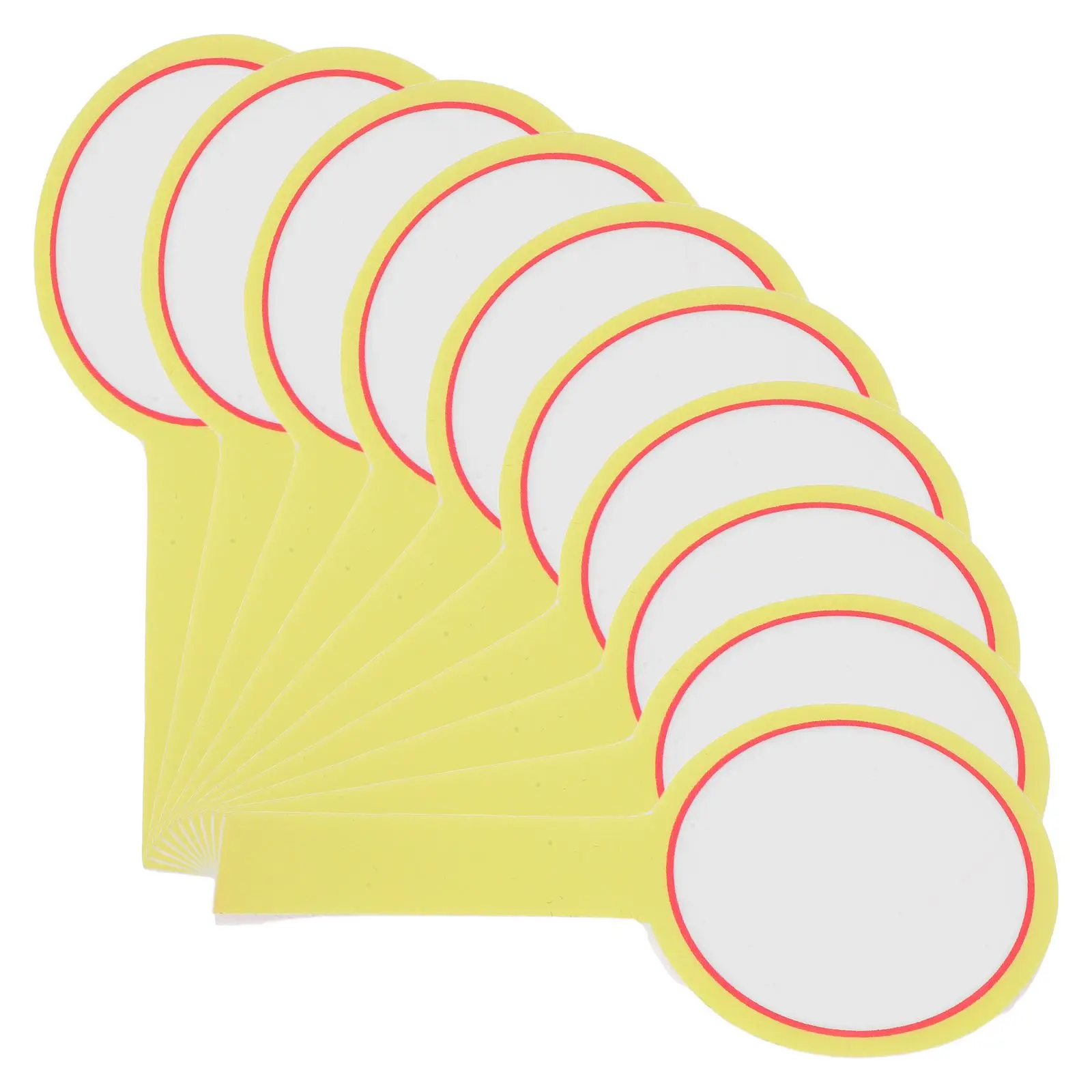 

10 Pcs Writing Board Hand Holding Cards to Score Plastic Dry Erase Answer Paddles