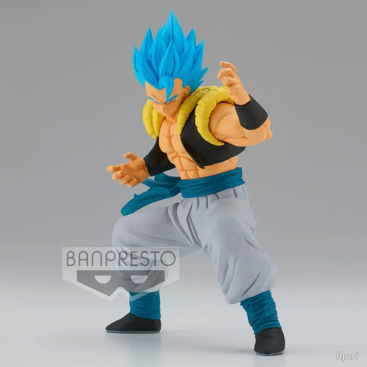 Em estoque original bandai banpresto borda sólida funciona a partida 7 dragon ball gogeta anime figura modelo brinquedos presentes colecionáveis