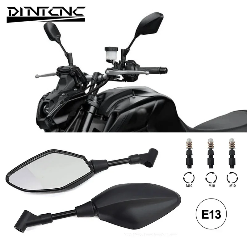 For YAMAHA MT07 MT-09 Tracer 900 700 Tenere FJ09 MT10 MT 07 09 10 Motorcycle Accessories Side Rearview Mirrors E13 Certification