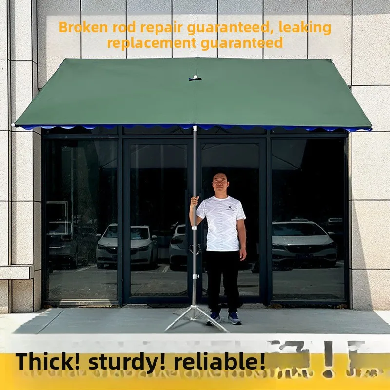 Parasol, outdoor stall inclined umbrella, store commercial folding large inclined sun umbrella