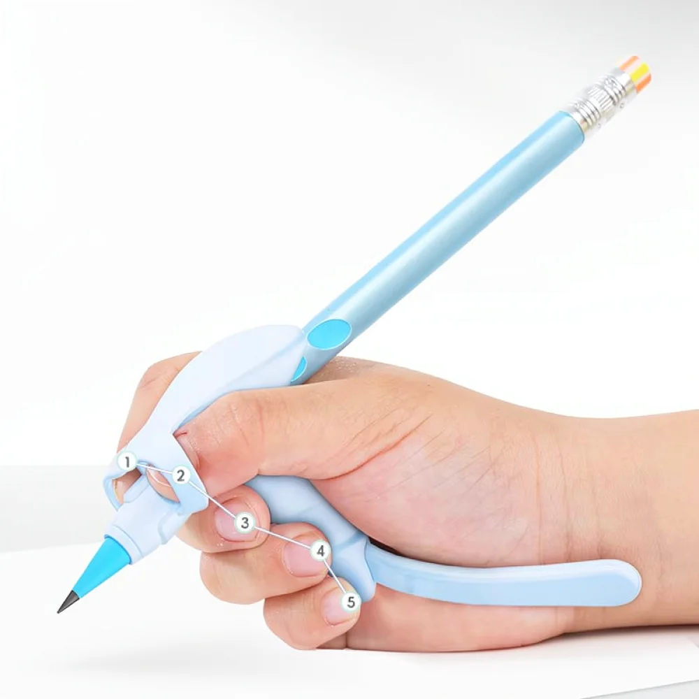 Writing Posture Training Tool For Beginners Pencil Grip Corrector Five Finger Positioning Aid Stationery Accessory Help