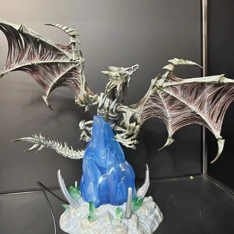 30cm World of Warcraft Anime Figures Frost Wyrm Action Figure Emit Light Anime PVC Collection Statue Model birthday Gift Toy