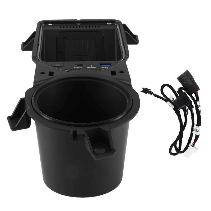 

Car Center Console Wireless Charger ABS Mobile Phone Wireless Charger For Toyota Sienna 2021 2022