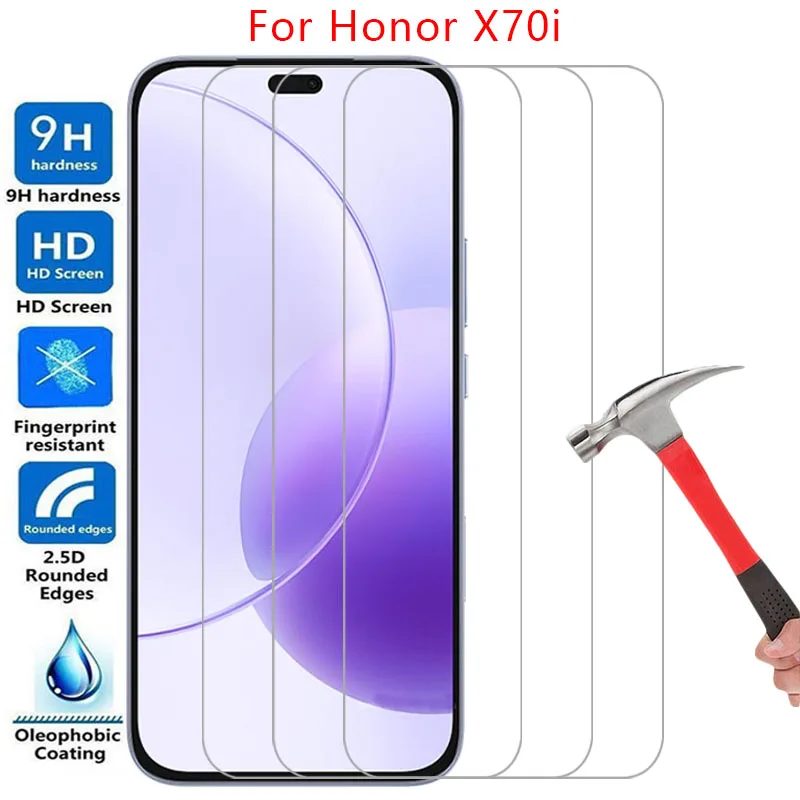 

screen protector for huawei honor x70i protective tempered glass on honorx70i x 70i 70 x70 i xi70 5g film glas honer hono onor