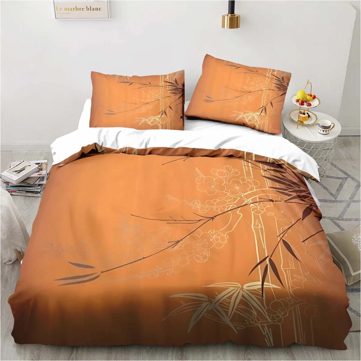 

Gorgeous Floral Pattern Bed Three Piece Set Bedding Set Exquisite Bedspread Soft Duvet Cover Pillowcase Gift for Mom Luxury Gift