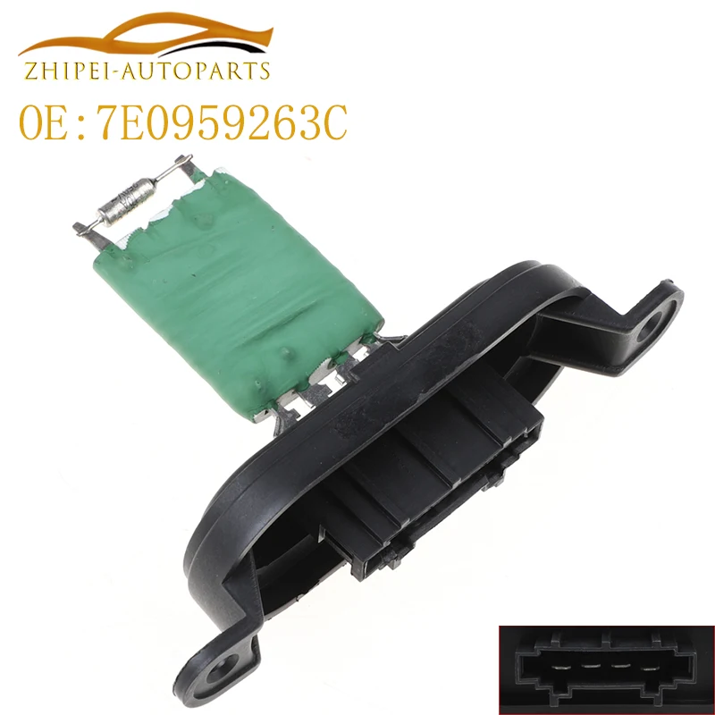 7E0959263C Heater Blower Resistor Fan Motor Resistance Car 7E0959263 For T5 Transporter MK5 Fan