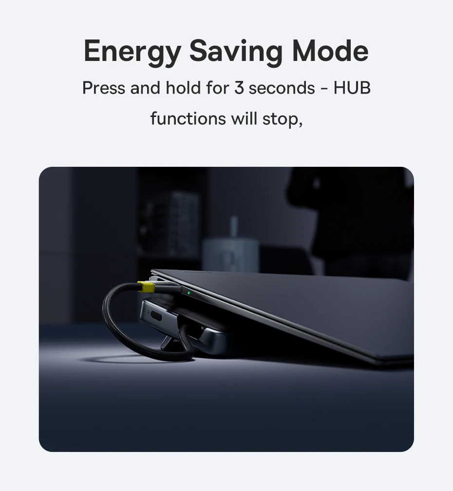 Baseus EH3 12-in-1 USB C Hub HDMI DP 4K 60Hz Triple Display 3.2 for MacBook Laptop PD 100W Type C HUB with Stand Docking Station