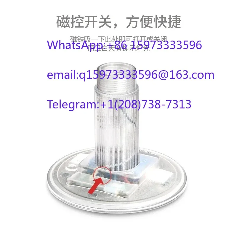 Solar Beacon and Navigation Mast Signal with Flashing Strobe Warning Night Burst Light for Marine and Safety Applications