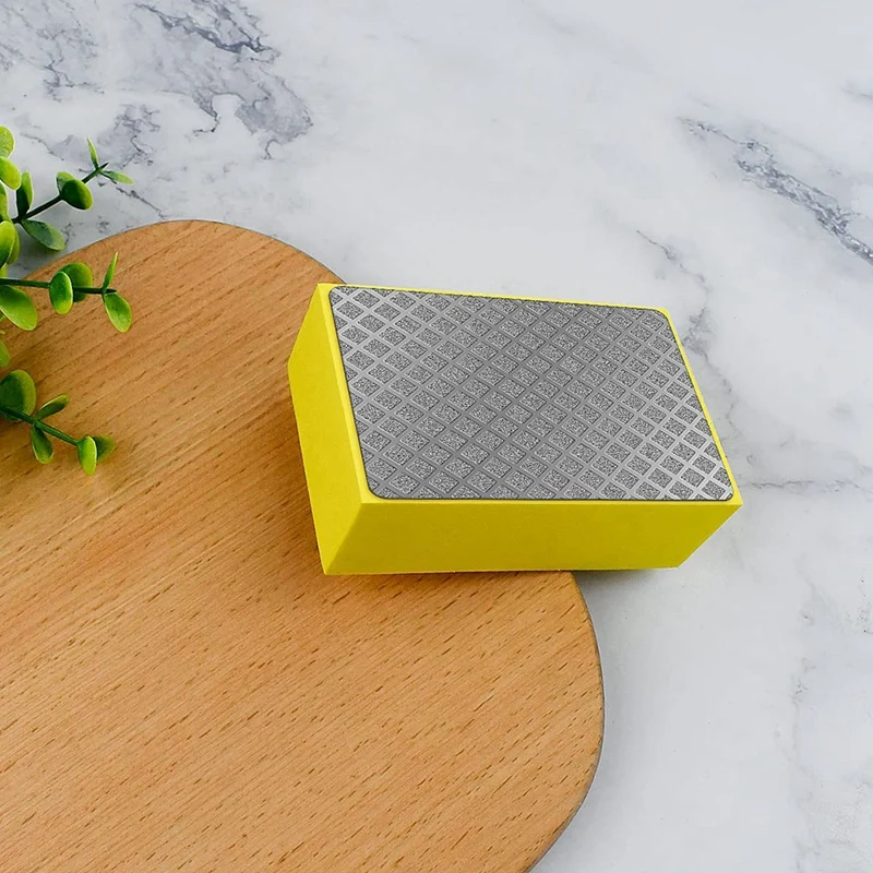 1 pieza almohadilla de mano de diamante herramienta de bloque de lijado bloque de espuma para lijar pulido cerámica de azulejos de mármol, 100