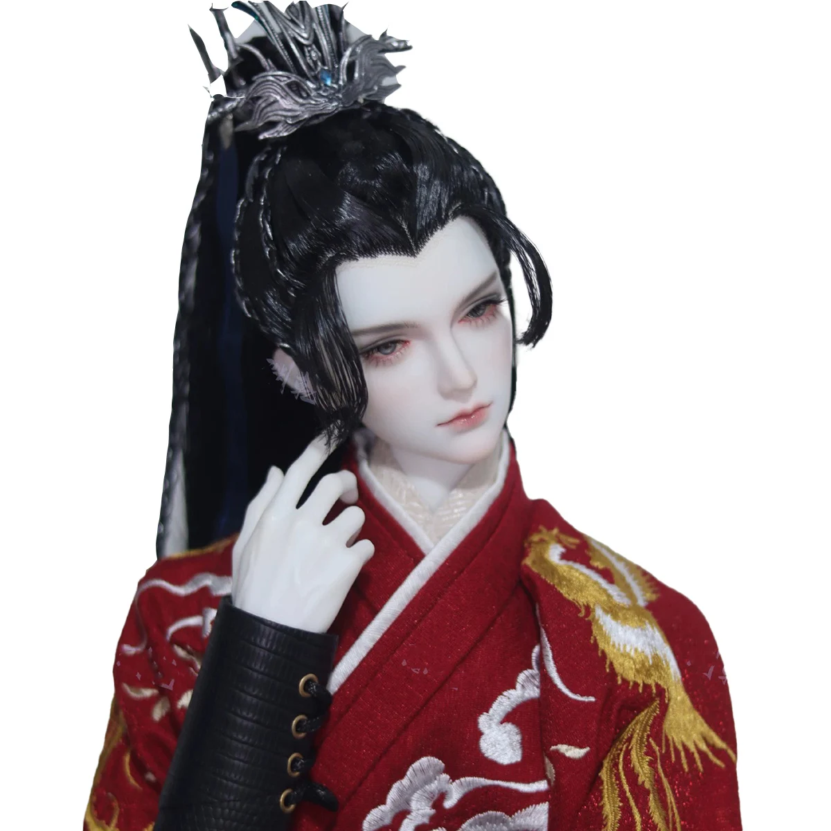 1/4 1/3 traje antigo boneca bjd peruca estilo hanfu retro cabelo longo samurai perucas para bjd/sd msd sd13 ssdf tio acessórios c2003