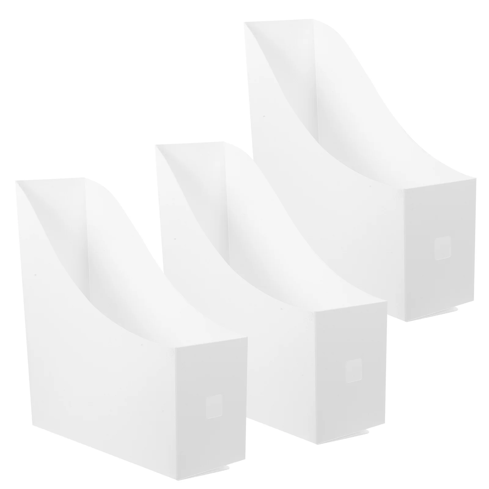 Organizzatore di file elegante da 3 pezzi Portariviste dal design semplice Organizzatori di libri da ufficio Archiviazione da tavolo multifunzione