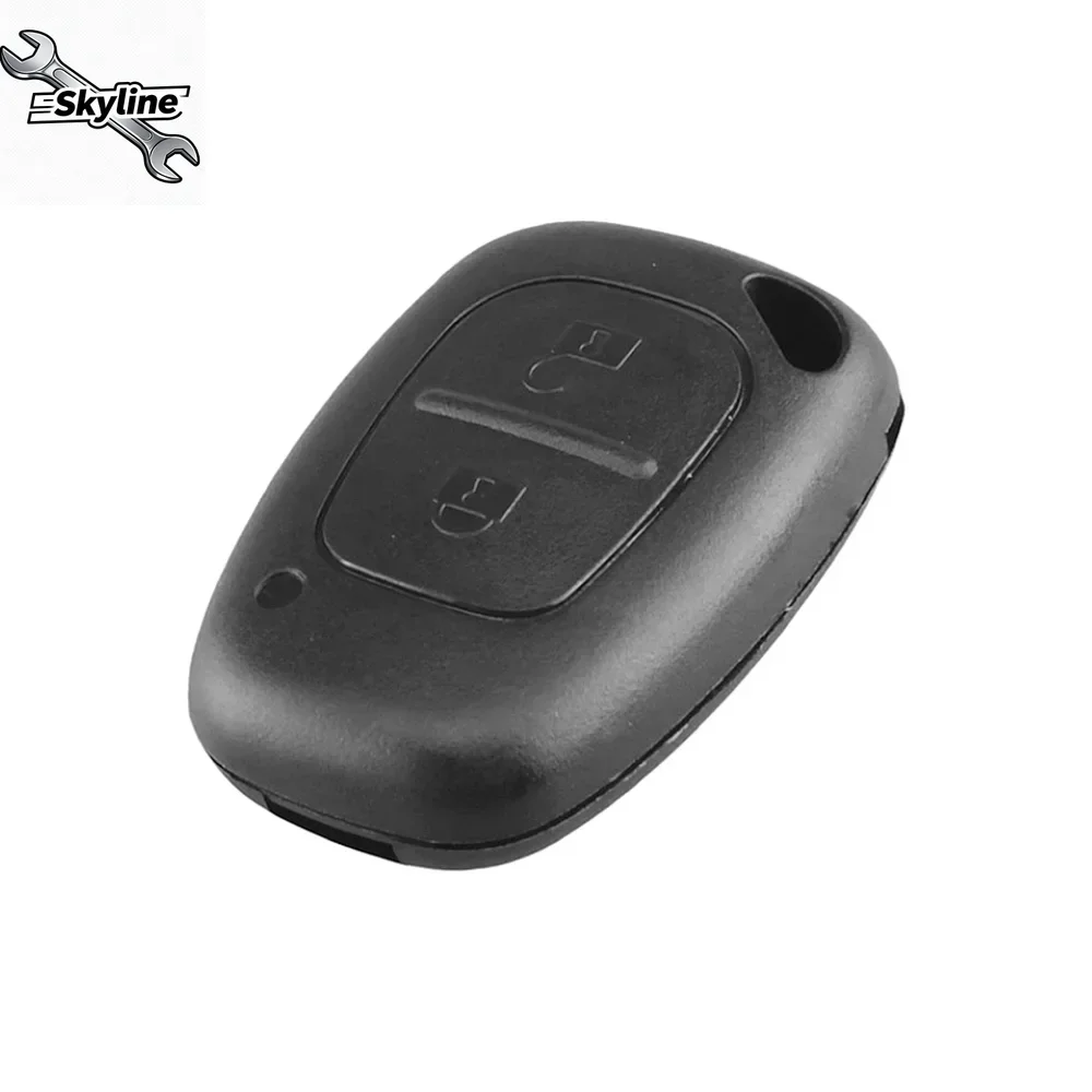 2 Buttons Car Key Shell For Key Cover Case No Blade