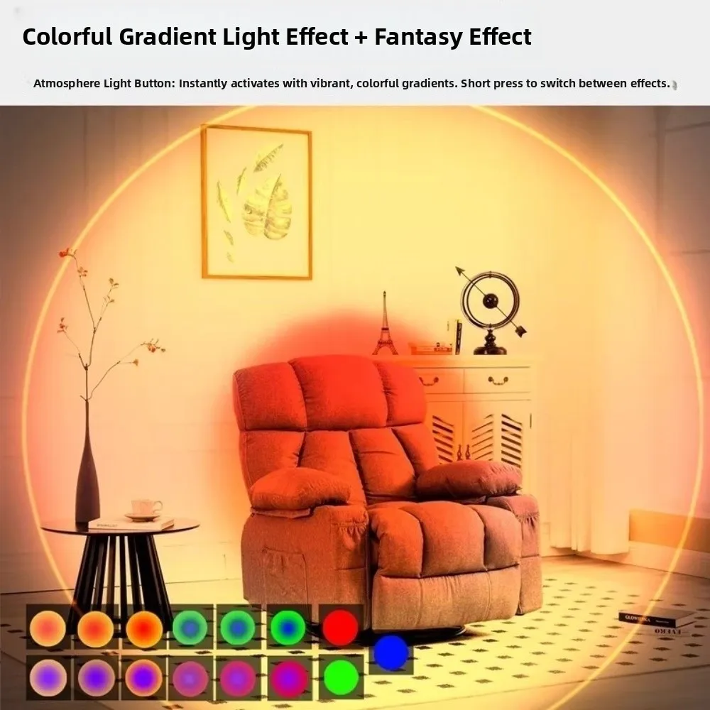 Rechargeable Sensor Night Light Dimmable with Motion Sensor RGB Gradient Ambient Light RGB Energy Saving Wall Lamp Wardrobe