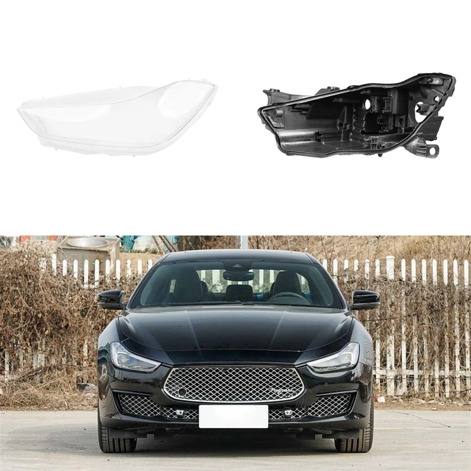 For Maserati Ghibli 2020 2021 2022 2023 Car Replacement Parts Base Head Lamp Shell Headlight Back Housing Holder Lampcover Caps