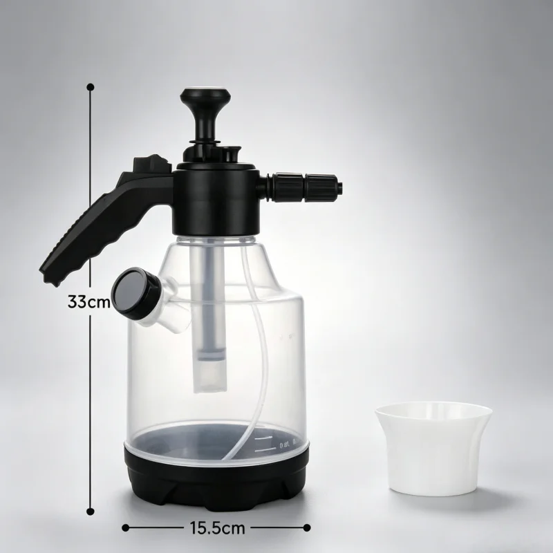 3L Hand Pump Foam Sprayer Pneumatic Snow Foam Cannon Portable Car Wash Spray Bottle for Window Cleaning