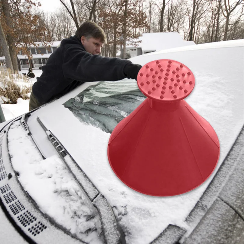 Multi-function Car Snow Remover Oil Refueling Funnel Windshield Shovel Defrosting Deicing Cars Winter Ice Scraper