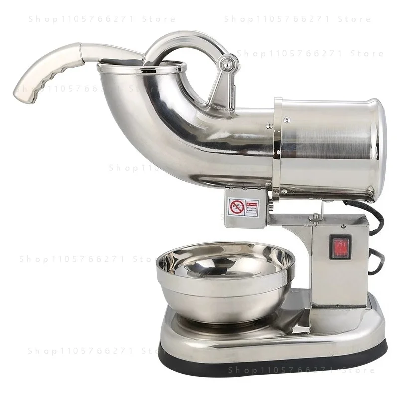 Commercial Ice Crusher Snow Shaved Ice Machine, Small Single Double Blade Smoothie Making Machine for Beverage Shop