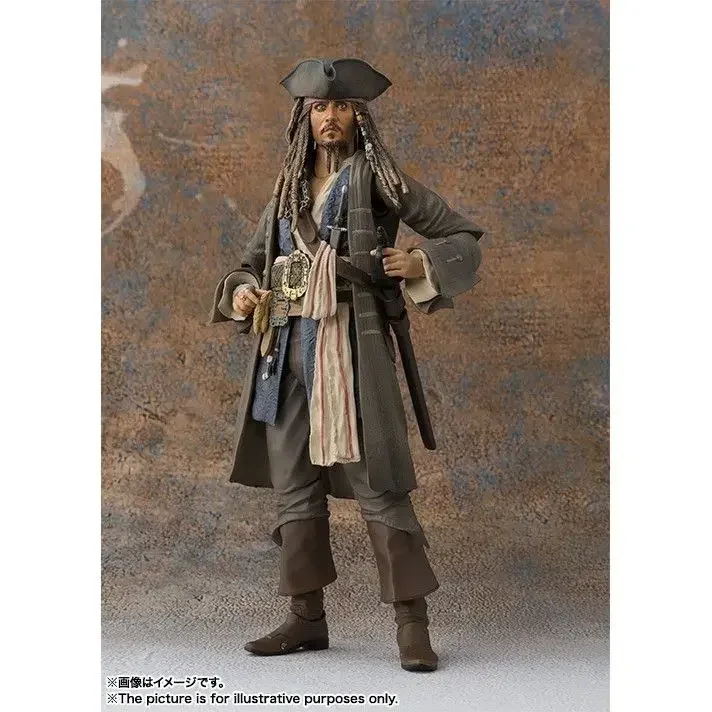 Anime Movies Pirates Of The Caribbean Salazar\'s Revenge Shf Action Figure 15cm Jackie Sparrow Captain Johnny Depp Model Toy Gift