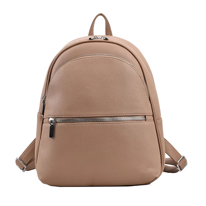 New Fashion Shell Shape Lychee Pattern Backpack Female Fashion Simple Travel Large Capacity Soft Leather Women Out Backpack Tide