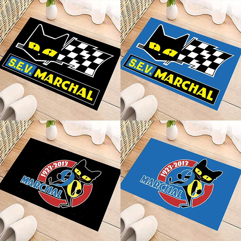 

S-Sev M-archal Motorcycle Carpet Garage Mat Racing Cool Moto Display Door Entrance Mat Anti-slip Home Decor Bathroom Rug
