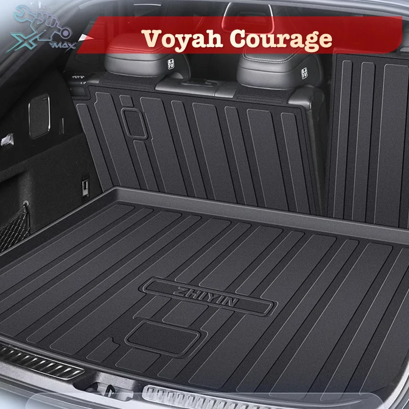 

For Voyah Courage 2024 TPE Custom Fit Car Trunk Mat All Season Black Cargo Mat 3D Shaped Laser Measured Trunk Liners