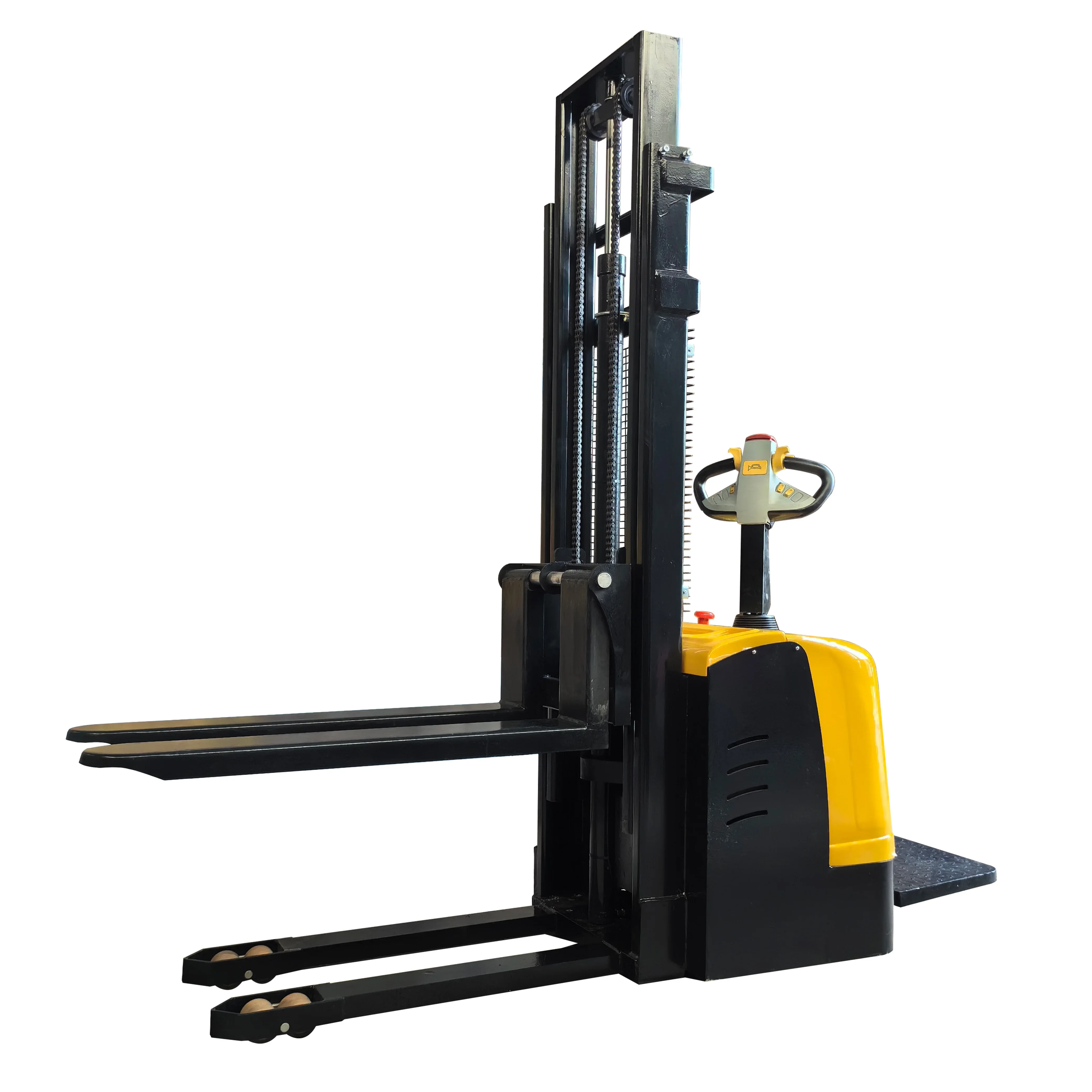 Fully automatic stacker crane handling truck hydraulic forklift lifting Stand drive small full electric Stacker