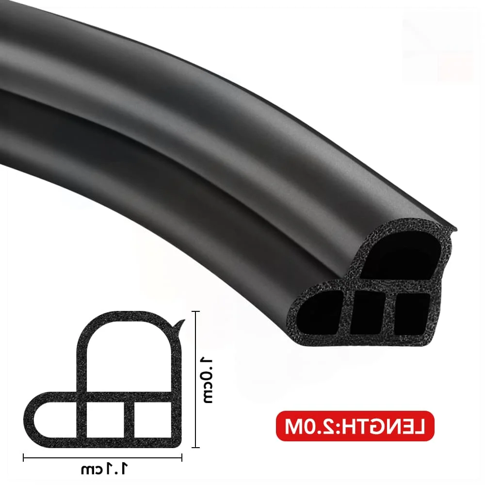 Резиновая уплотнительная лента для двери автомобиля L-типа для Sher-khan Mobicar A Mobicar B, двусторонняя русская версия