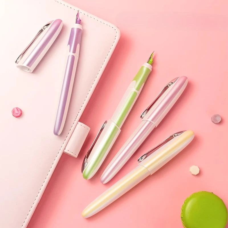 Made in Germany ออนไลน์ Macaron สี Fountain ปากกาสีเครื่องเขียน EF F M 0.38 0.5 0.7MM Nib Ink ปากกาการเขียนคุณภาพสูง