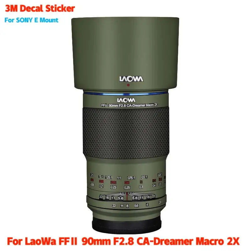 

FFⅡ 90mm F2.8 Anti-Scratch Lens Sticker Protective Film Body Skin For LaoWa FFⅡ 90mm F2.8 CA-Dreamer Macro 2X for SONY E Mount