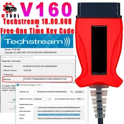 トヨタティス、ビダ2014d、obdケーブル、sdd、v164 pro、toyota、lexusに適合する時間なしのキーコードTechstream-18.00.008